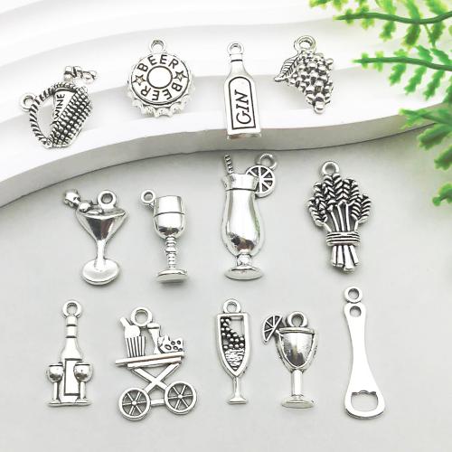 Zinc Alloy Pendler, forgyldt, du kan DIY & forskellige stilarter for valg, flere farver til valg, 100pc'er/Bag, Solgt af Bag