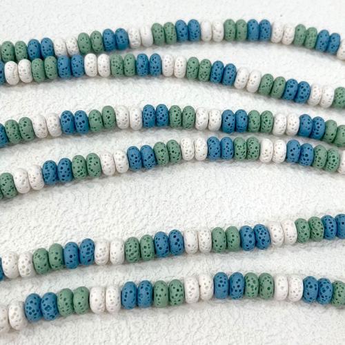 Natural Lava Beads DIY mixed colors Approx Sold By Strand