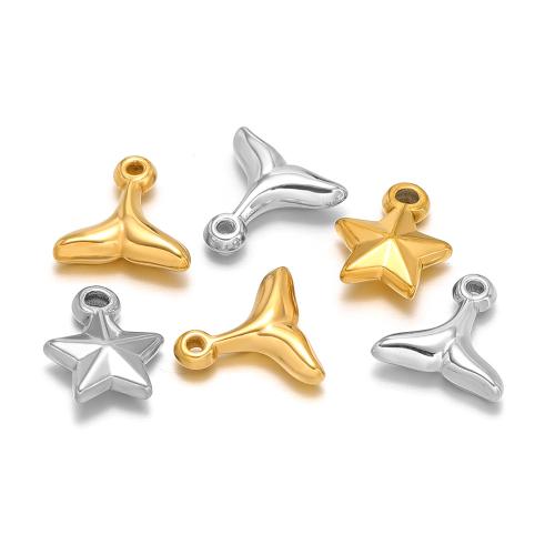 Edelstahl Schmuck Anhänger, 304 Edelstahl, plattiert, DIY & verschiedene Stile für Wahl, keine, 10PCs/Tasche, verkauft von Tasche