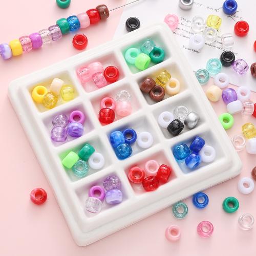 Acryl Schmuck Perlen, DIY, keine, 6x9mm, ca. 100PCs/Tasche, verkauft von Tasche