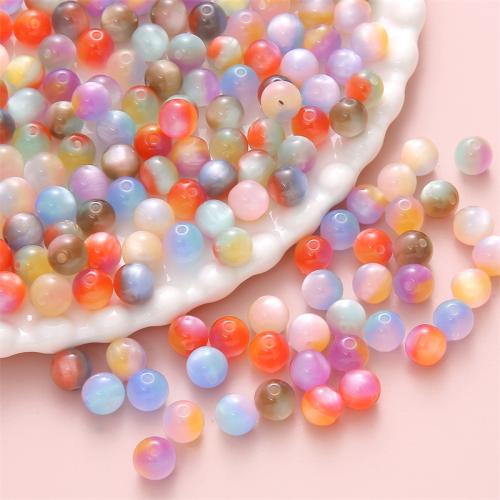 Resin Jewelry Beads Round & DIY 8mm Sold By Bag