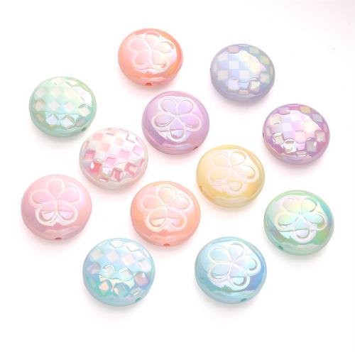 Plated Acrylic Beads DIY & enamel 25mm Sold By Bag