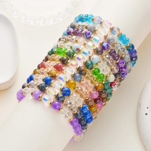 Gemstone Bracelets Vacuum Ion Plating for woman Sold By PC