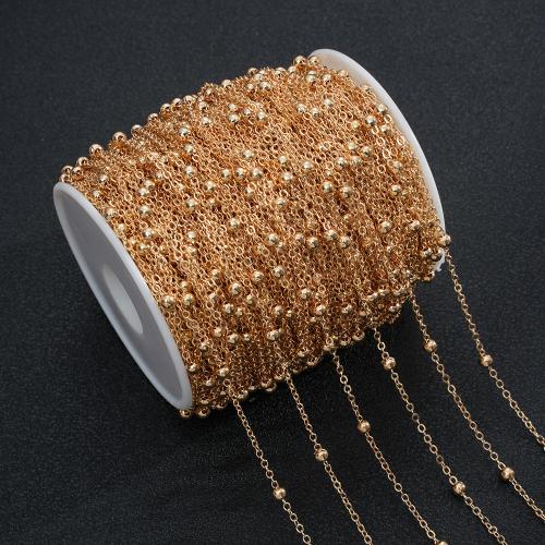 Zinc Alloy Chain plated DIY 4mm Sold By Bag