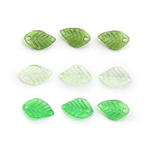 Akryl Přívěsek, List, á, DIY, více barev na výběr, 10x5mm, 100PC/Bag, Prodáno By Bag