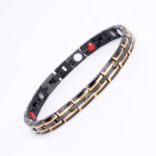 Titanium Staal Armband, plated, mode sieraden & uniseks, meer kleuren voor de keuze, Lengte Ca 8.3 inch, Verkocht door PC