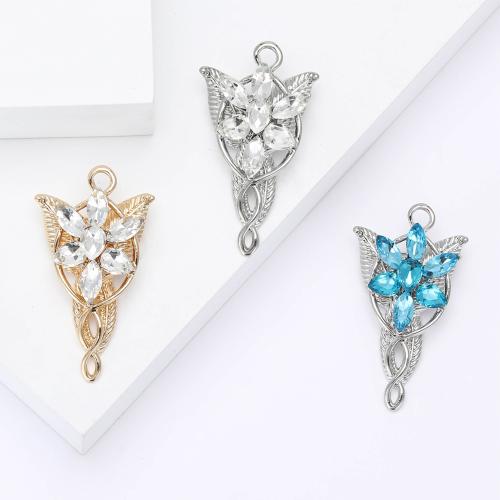 Zinc Alloy Brooches plated for woman & with rhinestone nickel lead & cadmium free Sold By PC