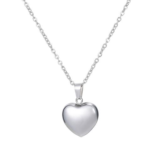 Fashion Stainless Steel Jewelry Sets 304 Stainless Steel Heart plated fashion jewelry & Unisex original color Sold By Set