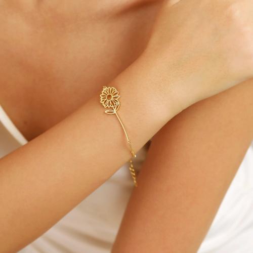 Stainless Steel Jewelry Bracelet 304 Stainless Steel Vacuum Ion Plating for woman Sold By PC