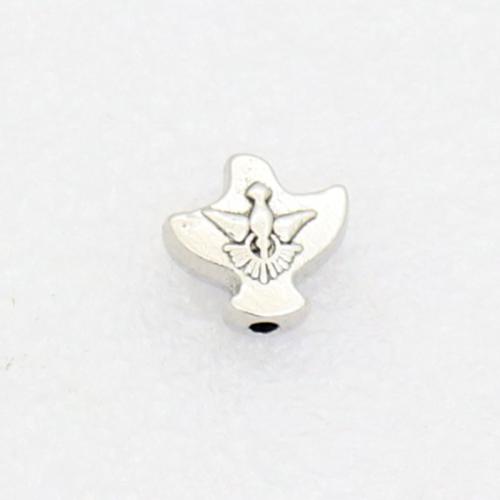 Cink legura nakit perle, Cink Alloy, starinski srebrne boje pozlaćen, možete DIY, nikal, olovo i kadmij besplatno, 10x10mm, Približno 100računala/Torba, Prodano By Torba