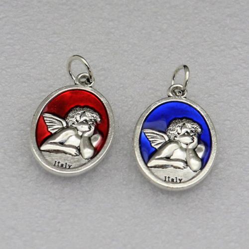 Zinc Alloy Enamel Pendants antique silver color plated DIY nickel lead & cadmium free Approx Sold By Bag