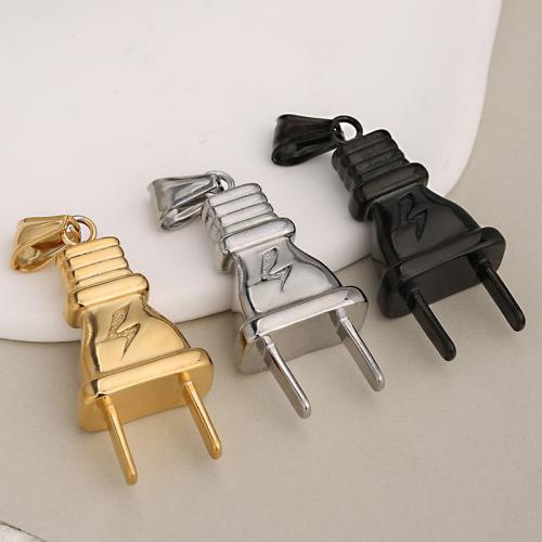 Stainless Steel Pendants 304 Stainless Steel Plug plated DIY Sold By PC