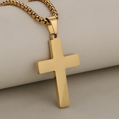 Pendants Cruach Cross dhosmálta, 304 Cruach dhosmálta, plátáilte, DIY, dathanna níos mó le haghaidh rogha, Díolta De réir PC