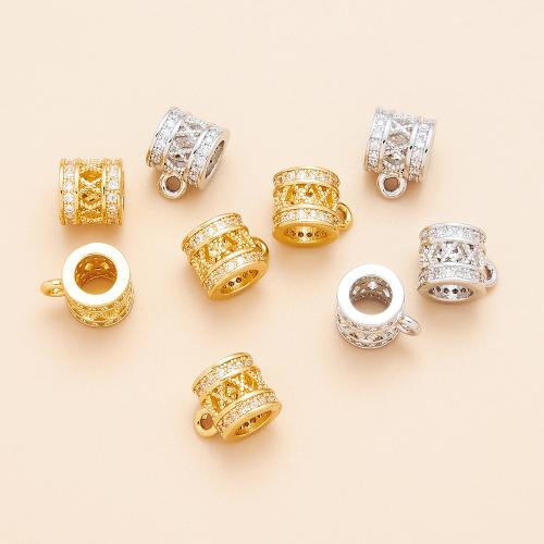 Ottone Bail perline, DIY & Micro spianare cubic zirconia, nessuno, Venduto da PC