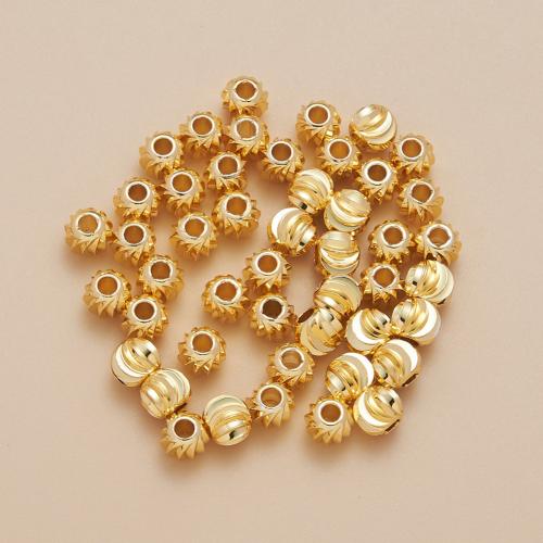 Brass Nakit perle, Mesing, možete DIY, 6mm, 100računala/Torba, Prodano By Torba