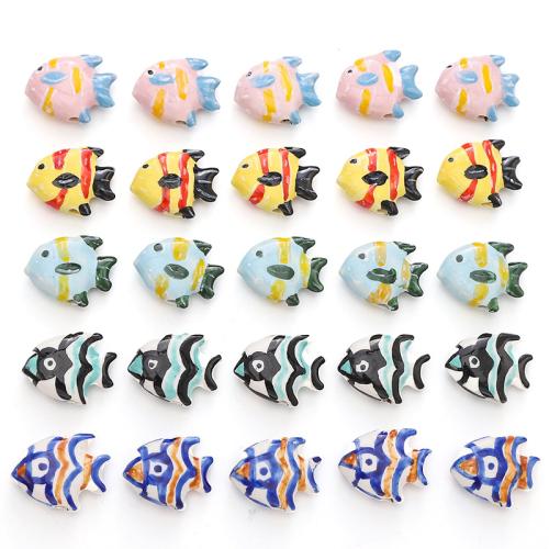 Porcelain Jewelry Beads Fish DIY Sold By PC