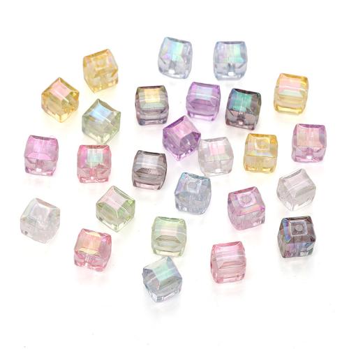 Acrylic Jewelry Beads Square DIY 8mm Sold By Bag