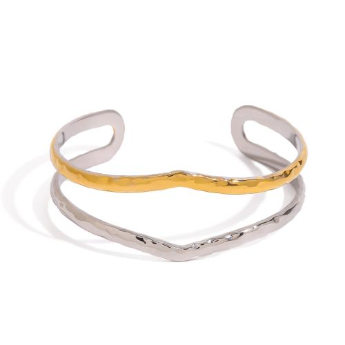 Stainless Steel Bangle 304 Stainless Steel plated fashion jewelry silver color Sold By PC