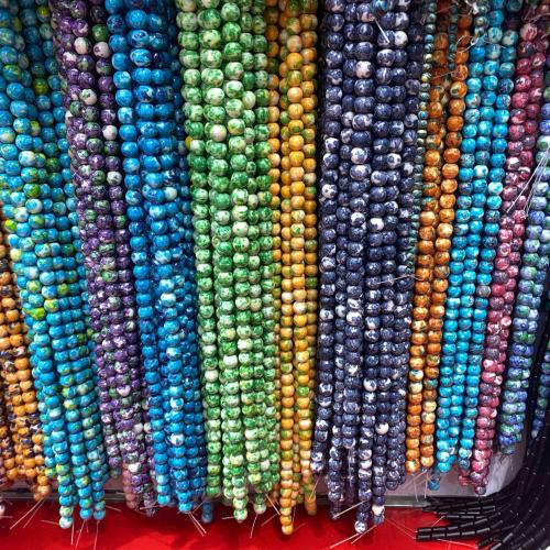 Edelsteen Sieraden Kralen, Natuursteen, Ronde, DIY, meer kleuren voor de keuze, 8mm, Ca 48pC's/Strand, Verkocht door Strand