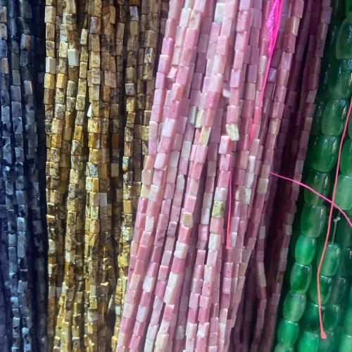 Gemstone Jewelry Beads Natural Stone Rectangle DIY Approx Sold By Strand