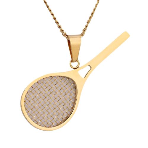 Stainless Steel Pendants 304 Stainless Steel Tennis Racket plated DIY & hollow Sold By PC