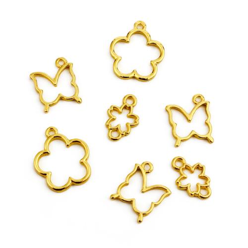 Zinc Alloy Pendants plated DIY & double-hole Sold By PC