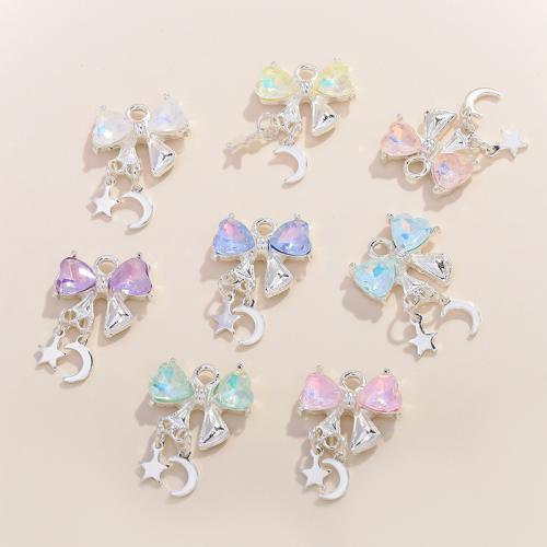 Zinc Alloy Rhinestone Pendants plated DIY & with rhinestone Sold By PC