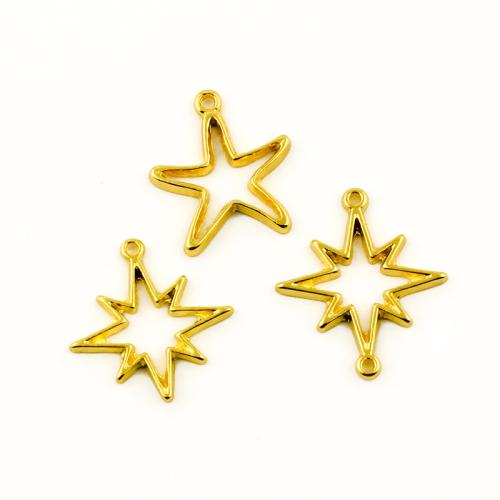 Zinc Alloy Pendants plated DIY & double-hole Sold By Bag