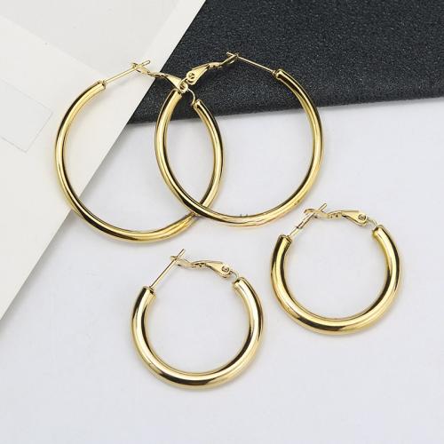 Titanium Steel  Earring plated fashion jewelry & for woman Sold By PC