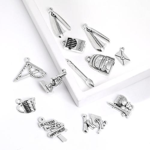 Zinc Alloy Pendler, forgyldt, du kan DIY & forskellige stilarter for valg, flere farver til valg, 100pc'er/Bag, Solgt af Bag