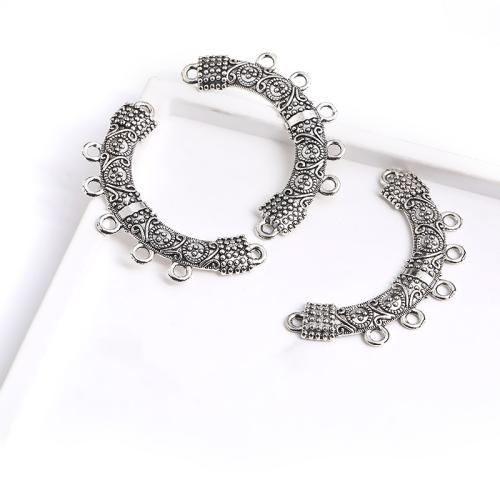 Zinc Alloy Connector plated DIY & 2/5 loop Sold By Bag