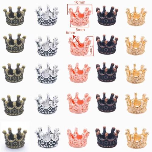 Zinc Alloy Jewelry Beads Crown plated DIY Sold By Bag