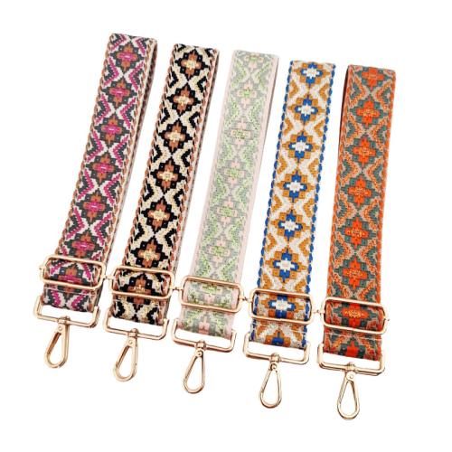 Polyester and Cotton Bag Straps jacquard folk style & adjustable Sold By PC