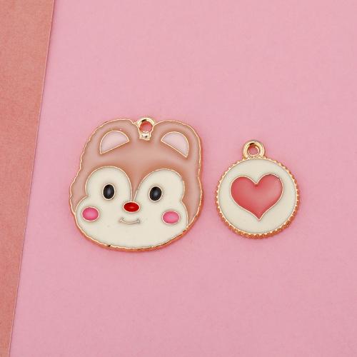 Zinc Alloy Enamel Pendants plated DIY Sold By Bag