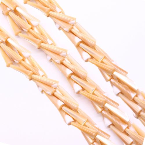 Természetes Édesvízi Shell gyöngyök, Top Shell, Kúpos, DIY, 7x25mm, Által értékesített Strand