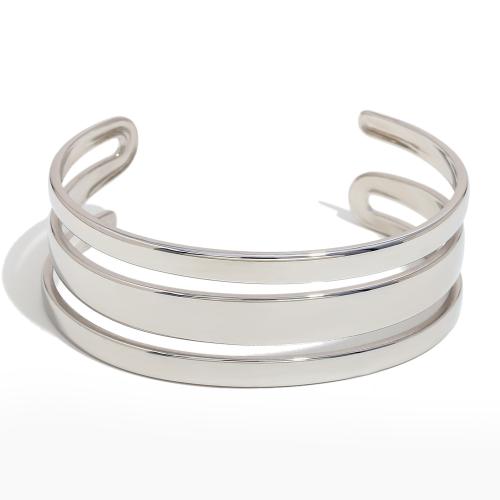 304 Stainless Steel Cuff náramek, módní šperky, více barev na výběr, Prodáno By PC