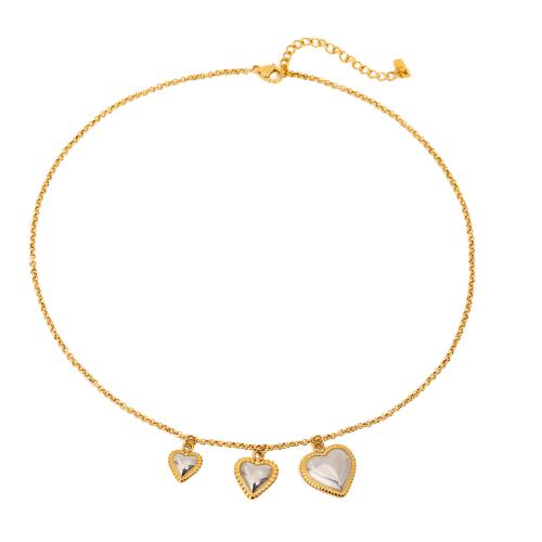 Stainless Steel Jewelry Necklace 304 Stainless Steel gold color plated fashion jewelry golden Sold By PC