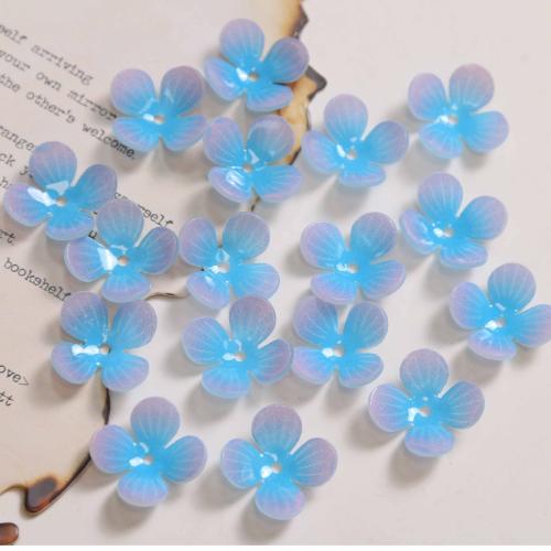 Acryl Bead Cap, Bloem, DIY, meer kleuren voor de keuze, 15mm, Verkocht door PC