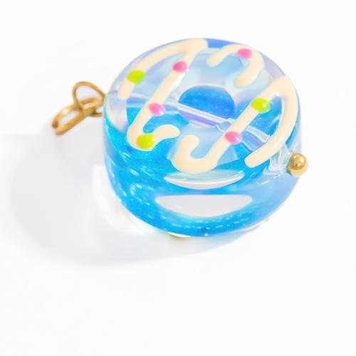 Moda lampwork Privjesci, s 304 nehrđajućeg čelika, modni nakit, više boja za izbor, 4računala/Torba, Prodano By Torba