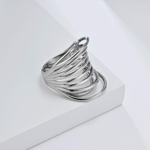 Stainless Steel Finger Ring 304 Stainless Steel polished & for woman & hollow Sold By PC