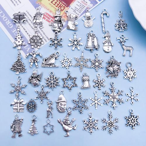 Zinc Alloy Christmas Pendants plated Christmas Design & DIY Sold By Bag