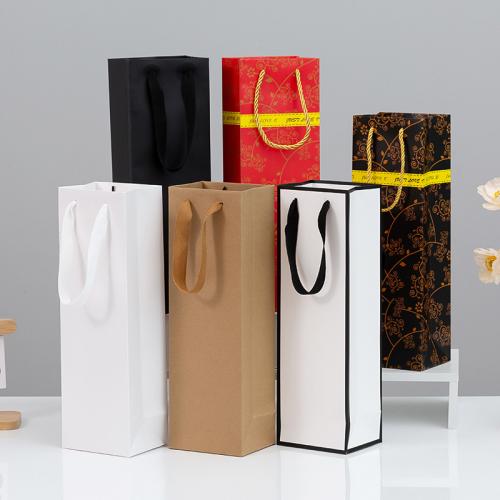 Kraft Wine Bag, stili diversi per la scelta & tono di oro, Venduto da PC