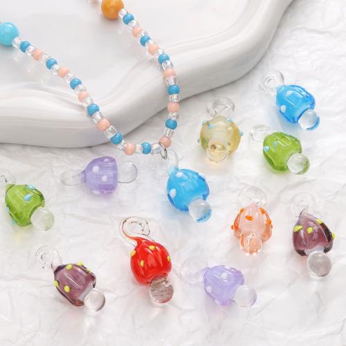 Planter Lampwork Vedhæng, du kan DIY, flere farver til valg, 13x29mm, Solgt af PC