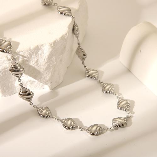 Stainless Steel Jewelry Necklace Titanium Steel plated fashion jewelry & Unisex original color Sold By PC