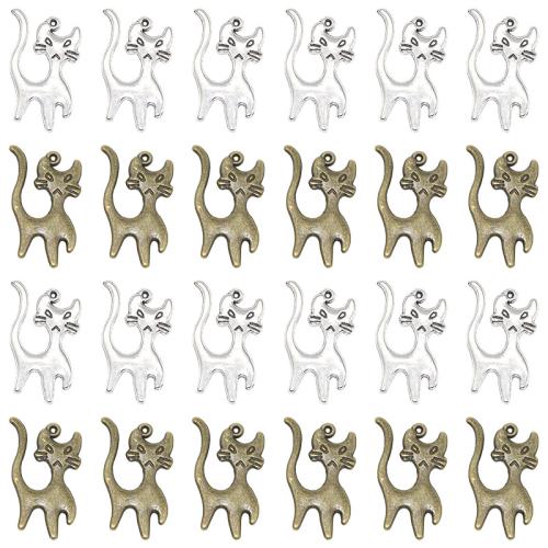 Zinklegering Animal Hangers, Zinc Alloy, plated, DIY, meer kleuren voor de keuze, 22x16mm, 100pC's/Bag, Verkocht door Bag