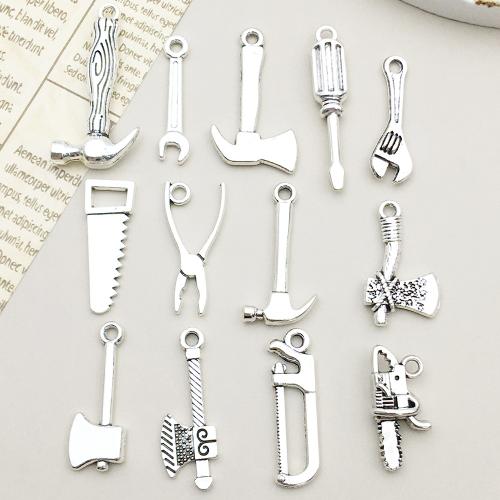 Zinc Alloy Tool Pendler, forgyldt, du kan DIY & forskellige stilarter for valg, flere farver til valg, 100pc'er/Bag, Solgt af Bag