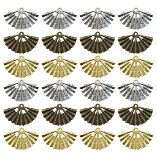 Zinklegering Hangers, Zinc Alloy, Fan, plated, DIY, meer kleuren voor de keuze, 33x21mm, 100pC's/Bag, Verkocht door Bag