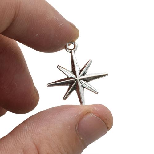 Zinc Alloy Star Pendant Hand plated DIY Sold By Bag