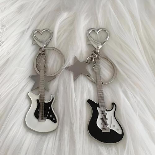 Zinc Alloy Key Clasp Guitar plated Unisex key clasp length 100-120mm Sold By PC