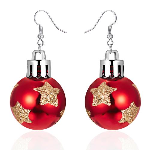 Acrylic Drop Earring printing Christmas jewelry & for woman Sold By Pair